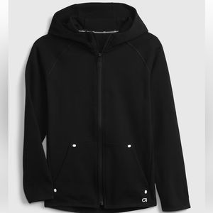 EUC GapFt Kids Fit Tech Hoodie Color Black Size L Boy/Girl